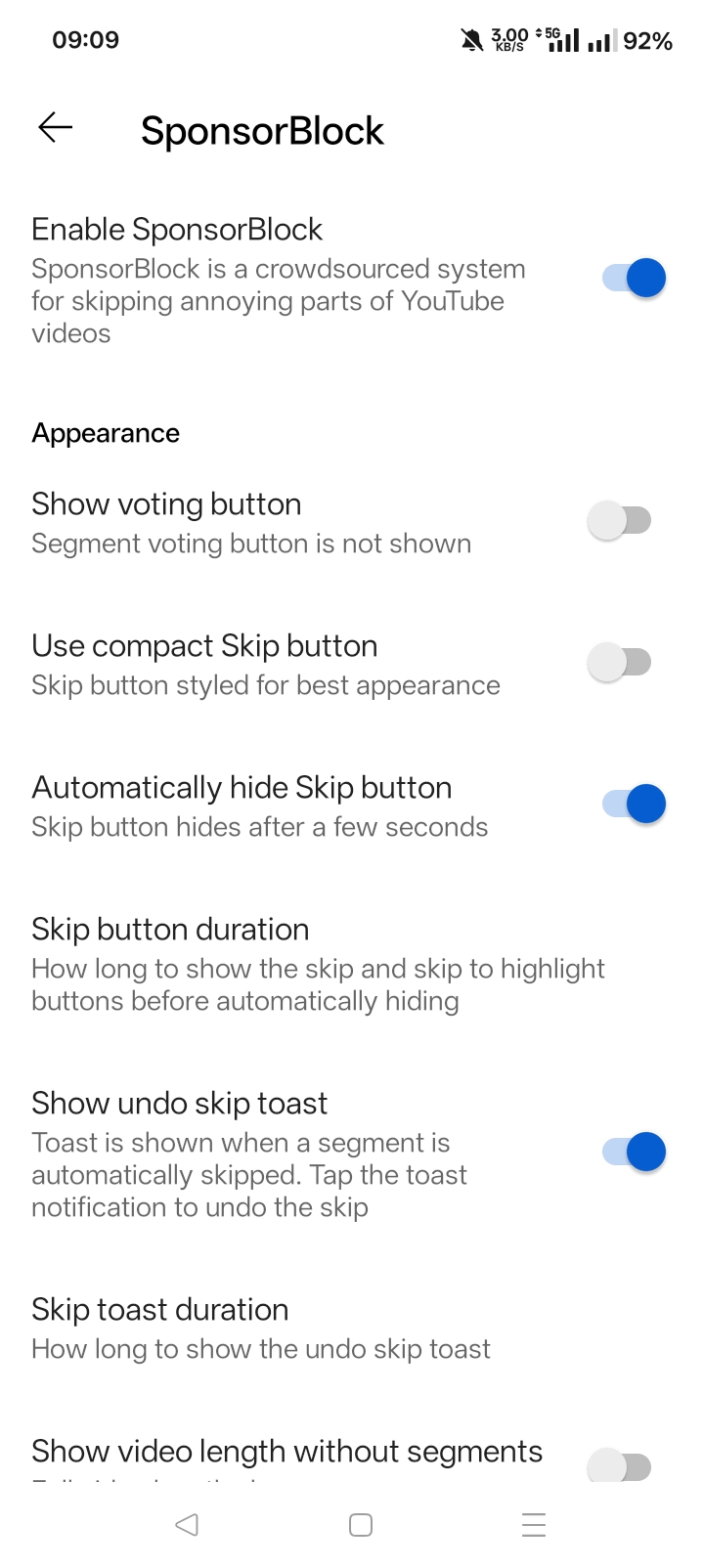 Video Player with SponsorBlock